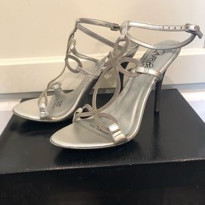 Carlos Santa sliver strappy heels